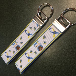 Down Syndrome Awareness Owl Wristlet