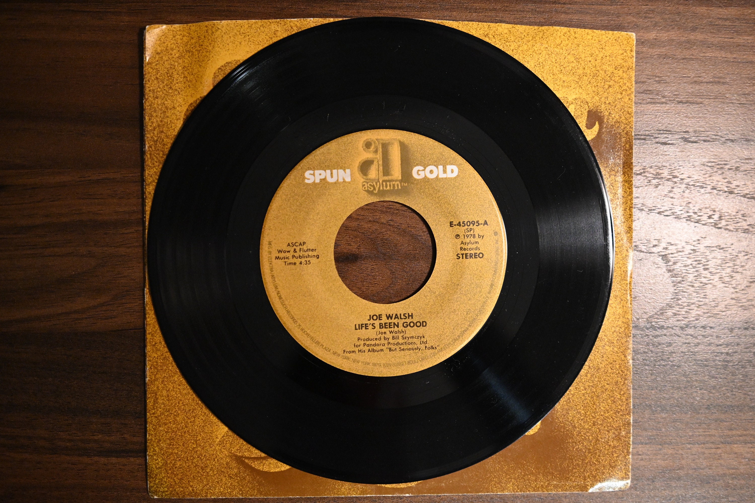 Joe Walsh Life's Been Good Life's Been Good / Over and Over 45 RPM 7