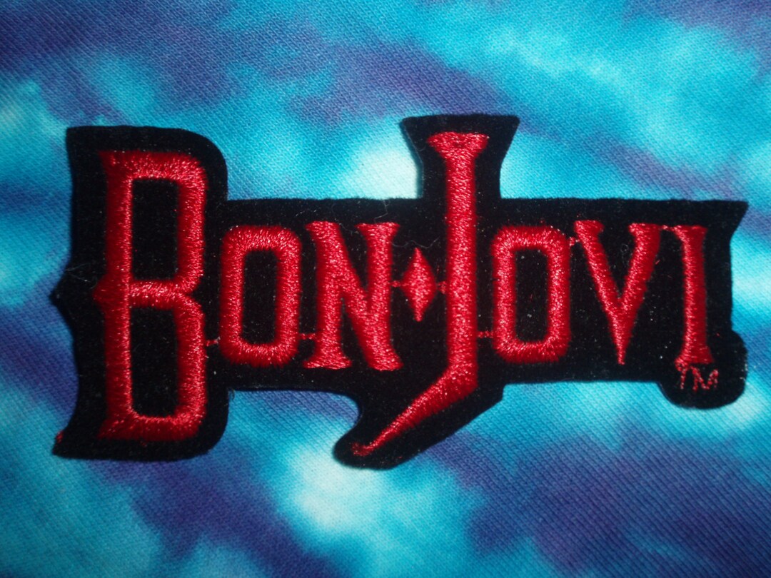 Bon Jovi Patch Vintage Rock Memorabilia Etsy