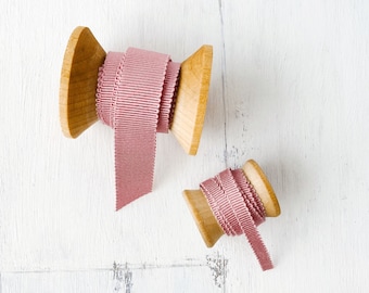 Petersham Grosgrain Ribbon in Antique Rose Pink • By the Yard