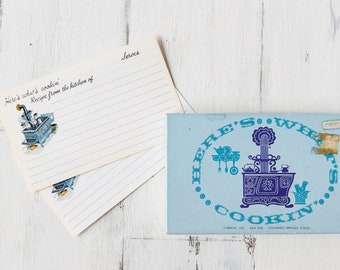 Vintage Recipe Cards • 1970s Set of Blank 3x5 Cards