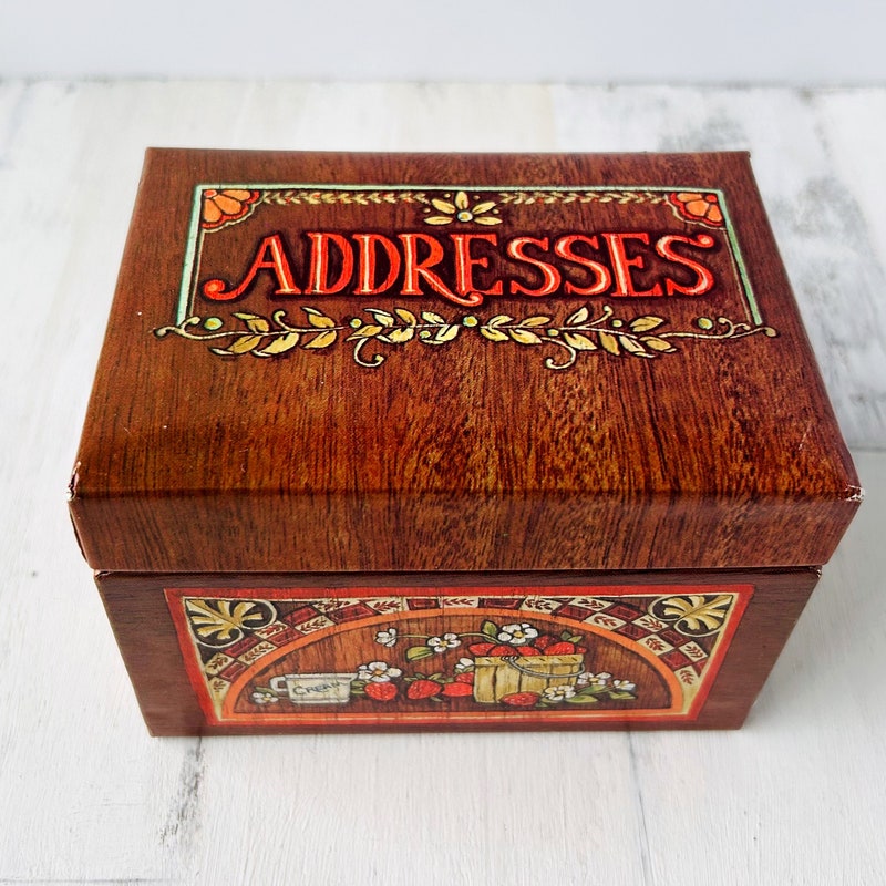 Address File Box - Etsy