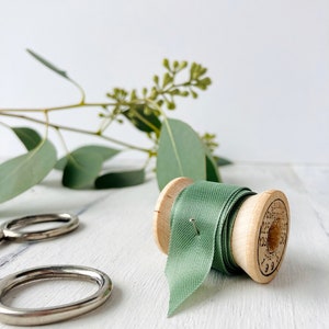 Eucalyptus Green Seam Binding Ribbon Pastel Green Gift Wrap Trim By the Yard image 4