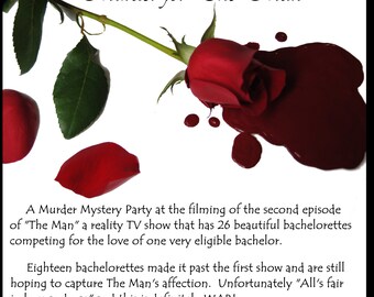 Murder Mystery Party Game Murder for the Man