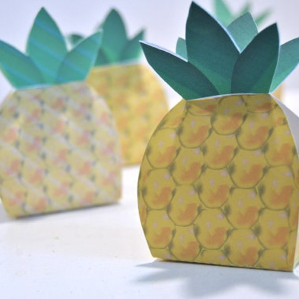 Boîte de faveur d'ananas