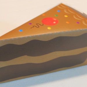 Cake Favor Box Chocolate