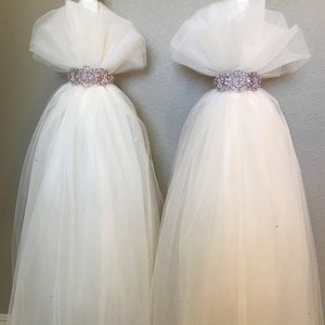Tulle & Rhinestone Wedding Lambathes, Orthodox wedding candles