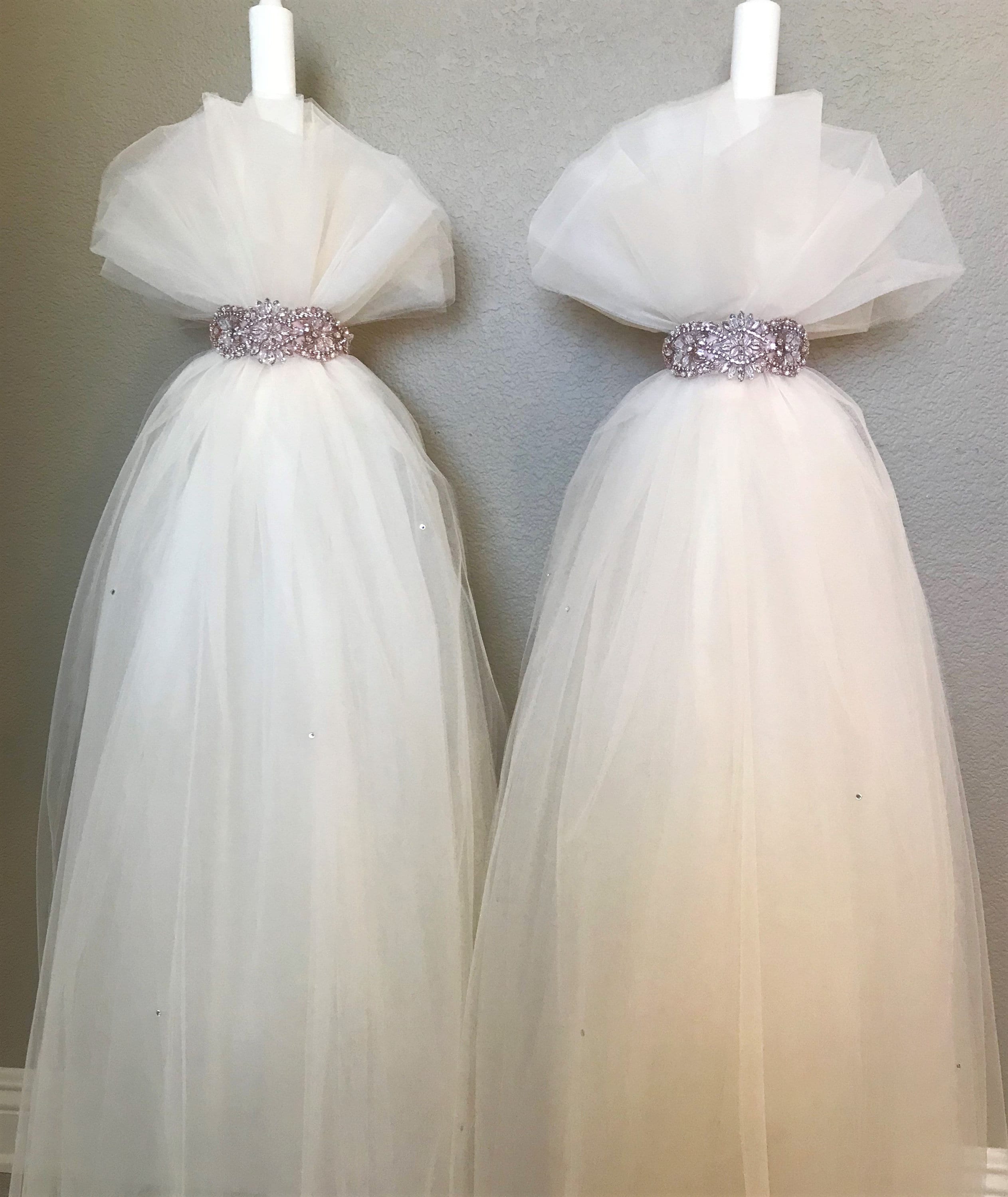 Tulle & Rhinestone Wedding Lambathes, Orthodox wedding candles