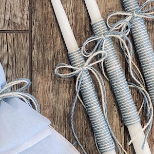 Simple & classy baptism candles