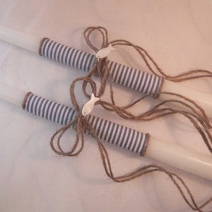 Ocean/Nautical Orthodox baptism candles