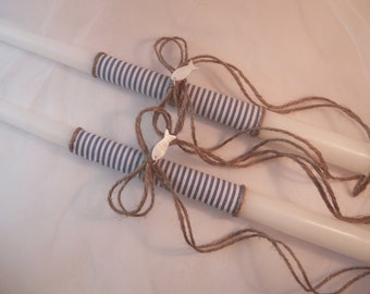 Ocean/Nautical Orthodox baptism candles