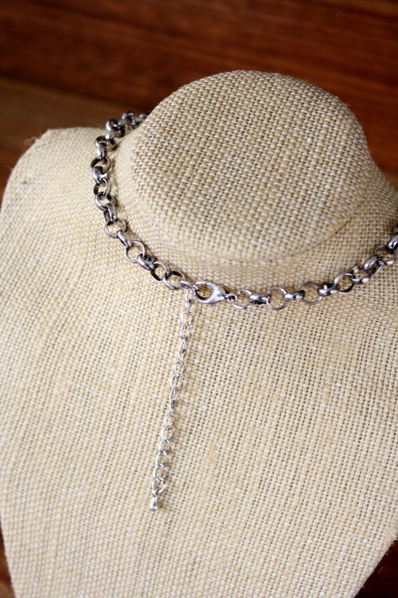 Vintage Faux Emerald Collar Necklace - Etsy
