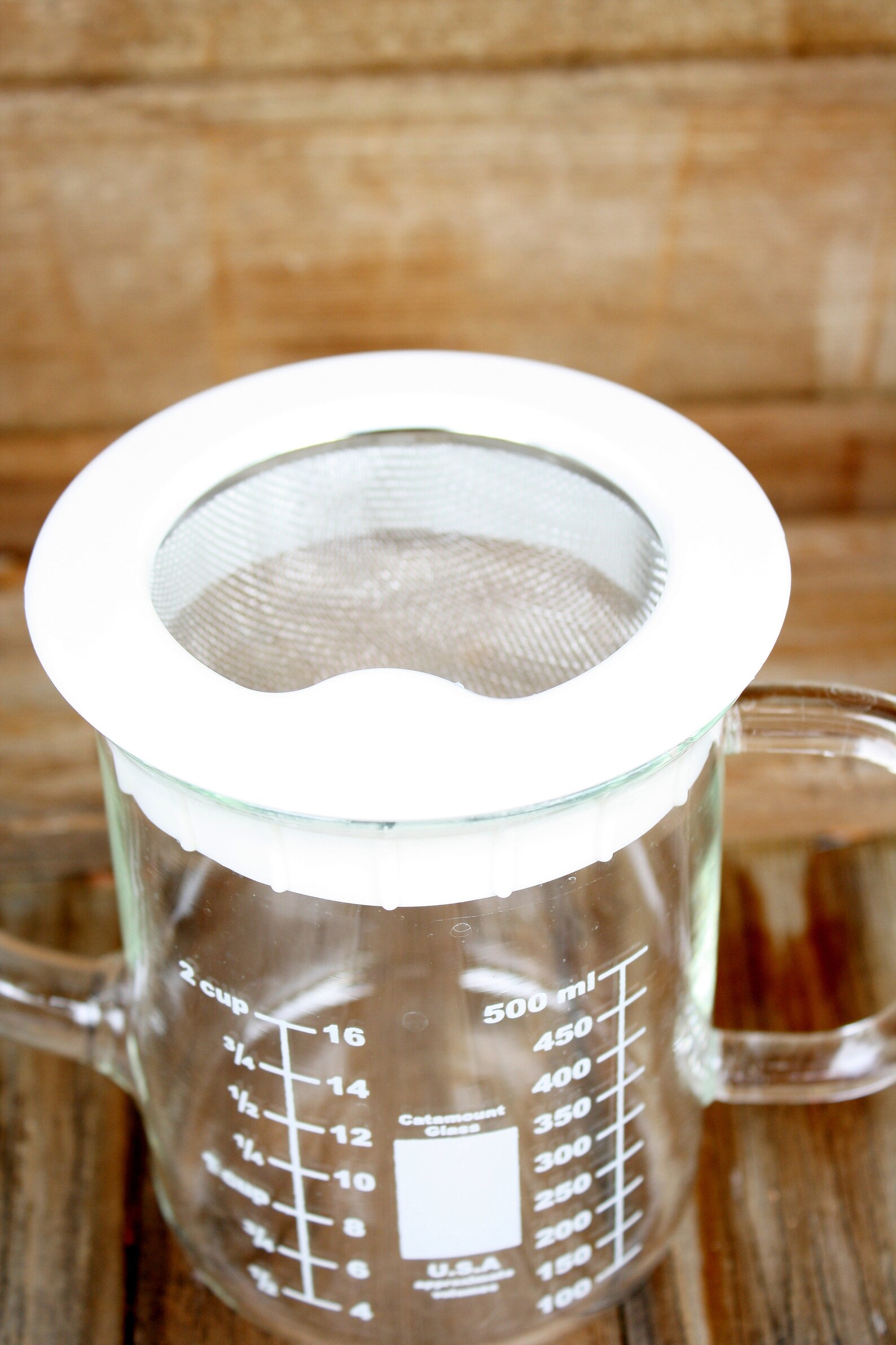 Vintage Catamount Glass Measuring Cup with Strainer/Fat Etsy