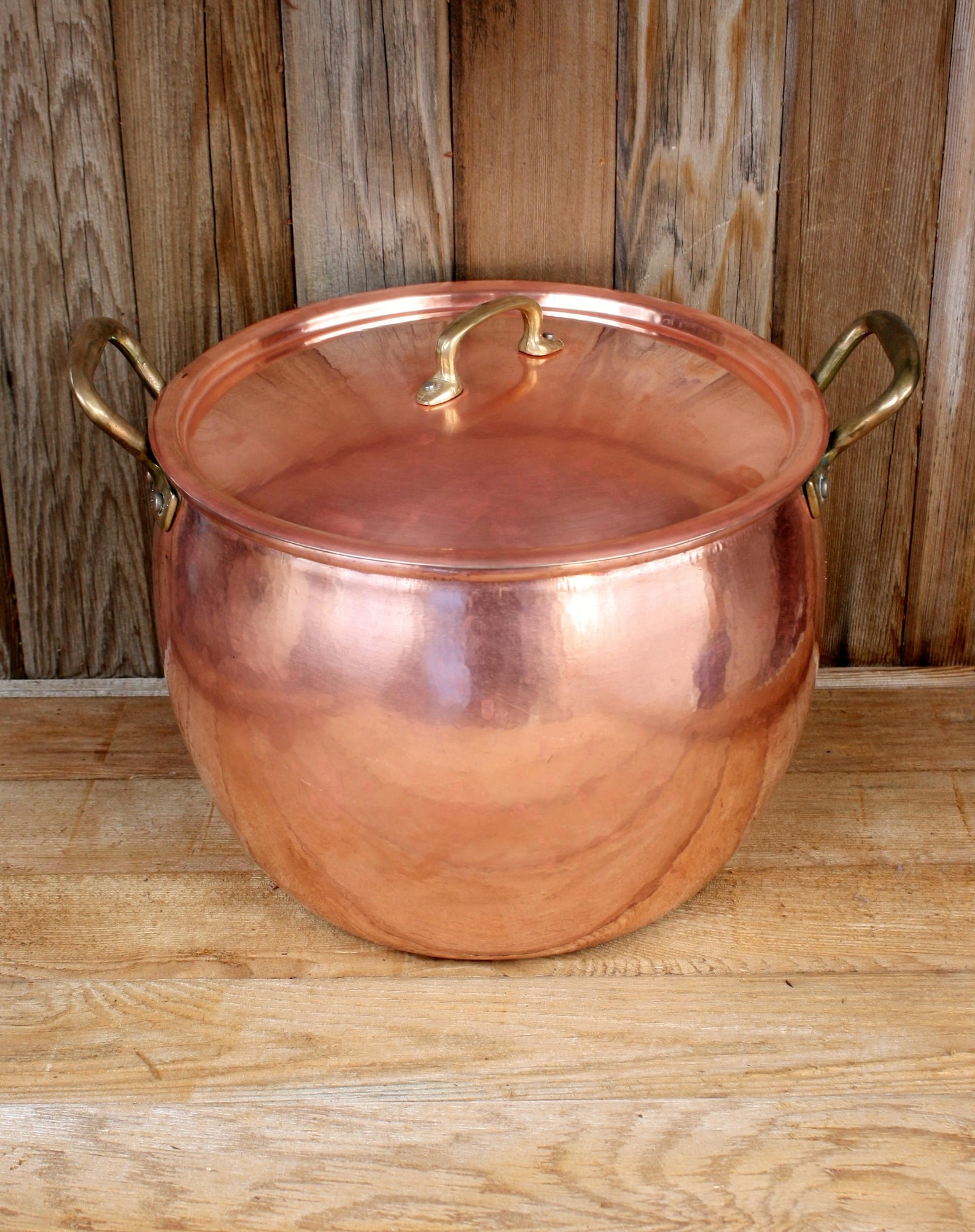 Vintage Ruffoni Copper Stock Pot 14qt Etsy