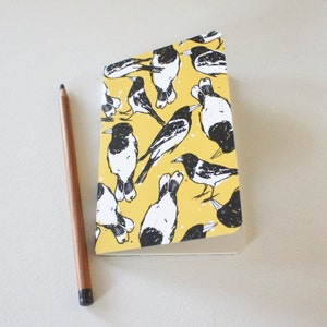 Mini journal covered with Butcher Bird paper image 2