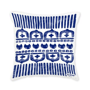 Indigo cats boutique cushion