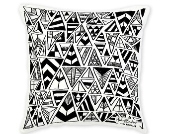 Triangles boutique cushion