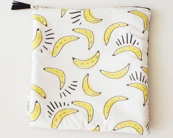 Clutch, Banana purse, handmade