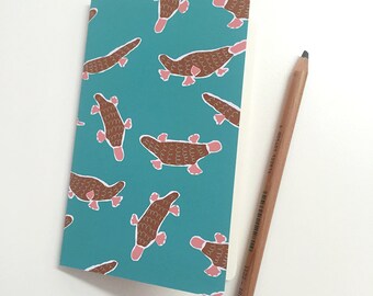 Mini-Zeitschrift mit Platypus Feinpapier überzogen