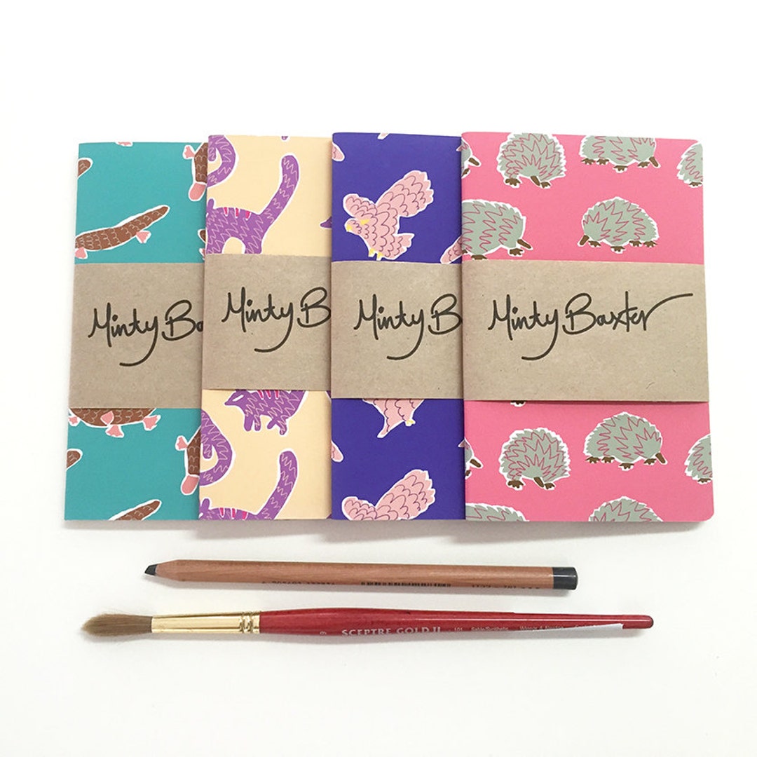 Mini Journal Set Mini Journal Set of 4 Modern Australiana - Etsy