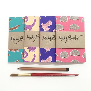 Mini Journal Set de 4 Australiana moderne