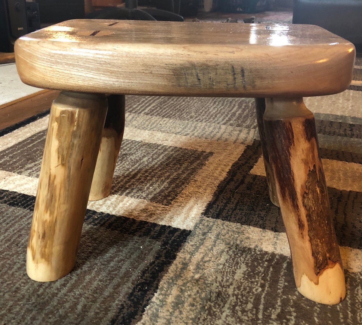 Handmade Reclaimed Maple Live Edge Stool - Etsy Singapore