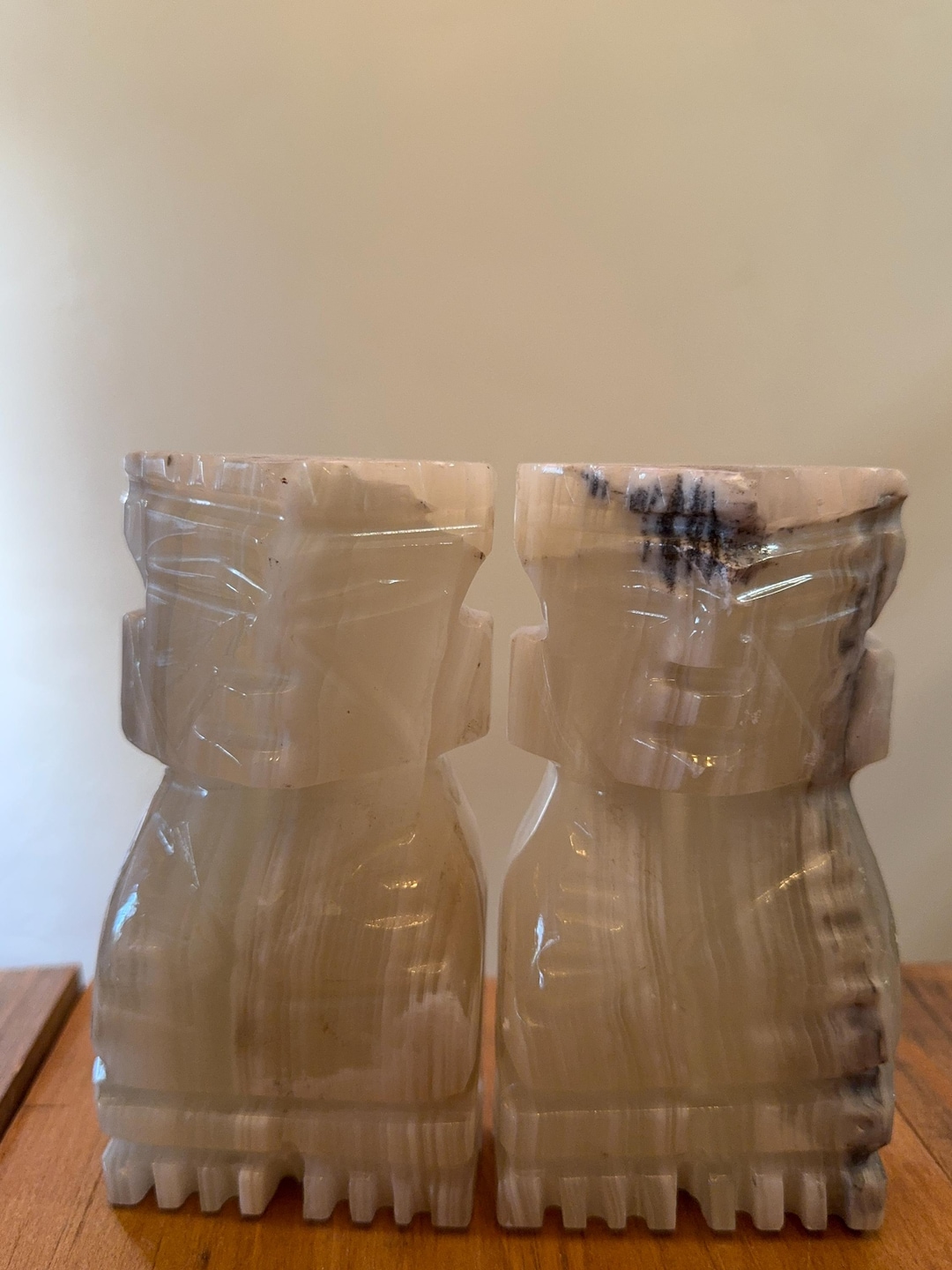 Vintage Aztec Stone Bookends- Set of 2 - Etsy