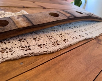 Rustic Barrel Stave Candle Holder