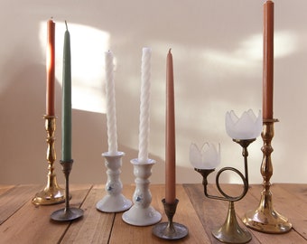 Collection of Vintage Candlesticks