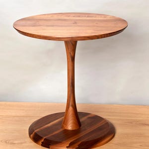 Danish modern style walnut wood side table