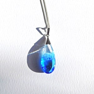 Summer sea glass pendant