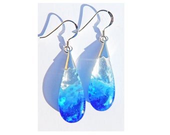 Summer sea glass earrings