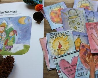 Martinmas Waldorf Festival Guide, Lantern Tutorials and Cards- Let Your Light Shine! PDF