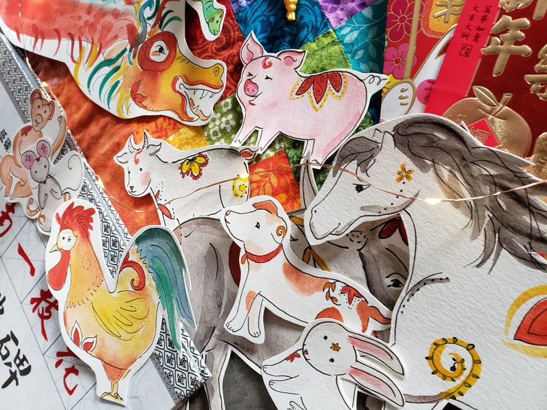 The Great Race Chinese New Year Zodiac Story and Puppet Set - Etsy