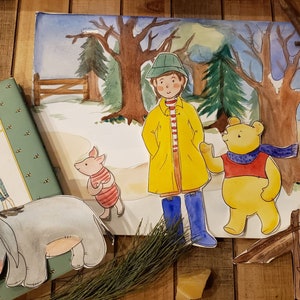 Winnie the Pooh- Pooh Builds a House- Puppet Set