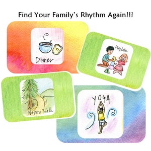Family Rhythm Cards- Index Card Size - English and Blank