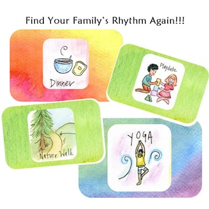 Family Rhythm Cards- Index Card Size - English and Blank