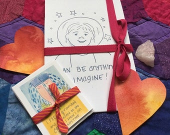 Kid's Affirmation Set- Cards and Coloring Pages- Print at Home-  Positive Thinking and Growth Mindset