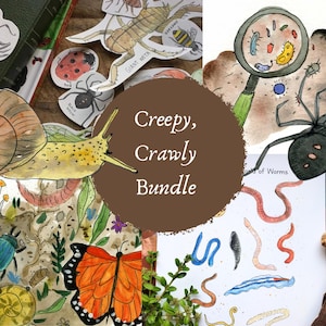 Creepy, Crawly Bundle- Worms, Bugs, Slugs, Spiders, Decomposers