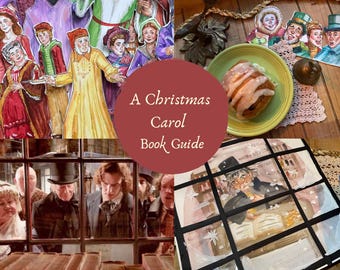 SALE! A Christmas Carol Book Guide Christmas School- Digital-Print at Home