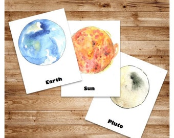 Conjunto de sistema solar: imprimir en casa