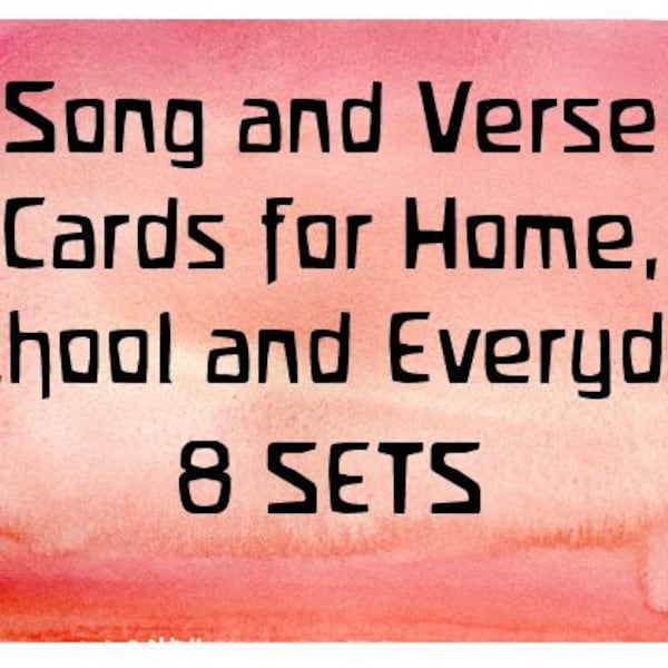 Ultimate Song and Verse Cards