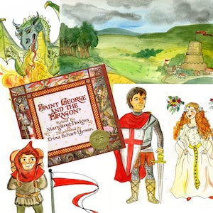 Saint George and the Dragon Puppet Set