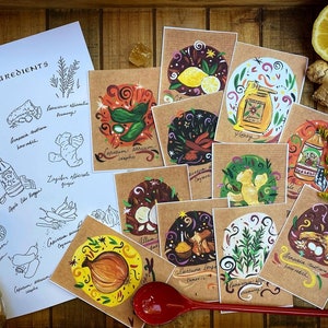 Cartes d’art saisonnières de cidre de feu