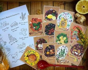 Fire Cider Seasonal Art Cards