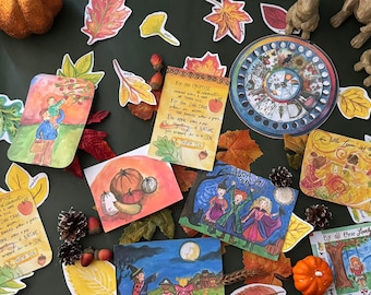 Autumn Time Art and Nature Table Cards- Print at Home