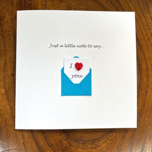 Valentine's Day Card - Cute - Button - Valentine Card Wedding Anniversary - Husband, Wife, Girlfriend, Boyfriend, for Her, For Him image 3