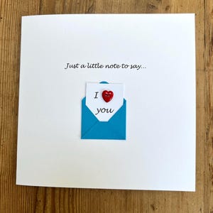 Valentine's Day Card - Cute - Button - Valentine Card Wedding Anniversary - Husband, Wife, Girlfriend, Boyfriend, for Her, For Him image 7