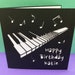 Personalised Piano Birthday Card - Pianist, Classical, Keyboard, Music ...