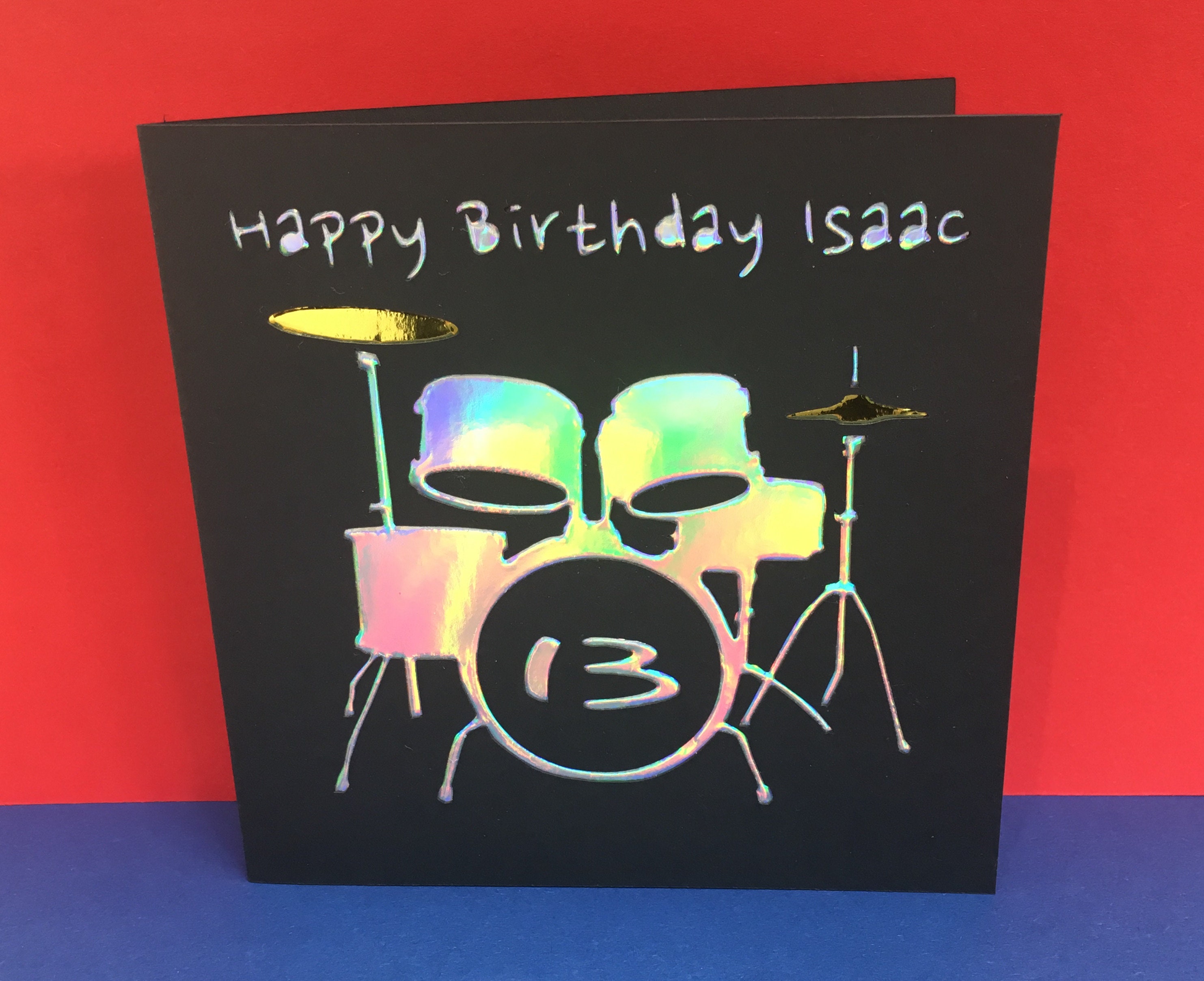 Personalised Drums Birthday Card Birthday Card for a Etsy UK